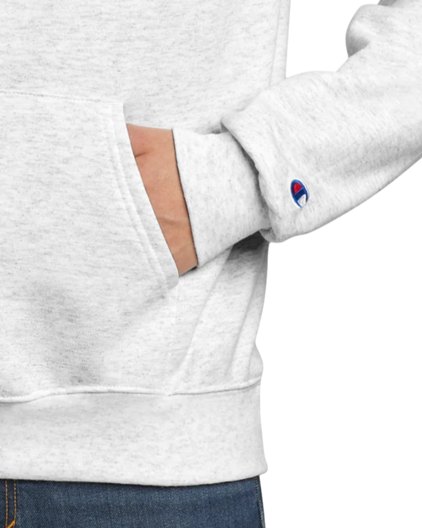 Closeup of a S700 Champion Eco Fleece Pullover Hoodie